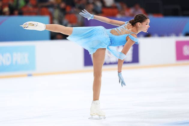 XI AN, CHINA - AUGUST 20: Zlata Saprina competes in the women s short program during the 2026 ISU Junior Grand Prix of Figure skating, Eiskunstlauf Xi an at Qujiang Sports Centre on August 20, 2026 in Xi an, Shaanxi Province of China.  Copyright: xVCGx 111661044608