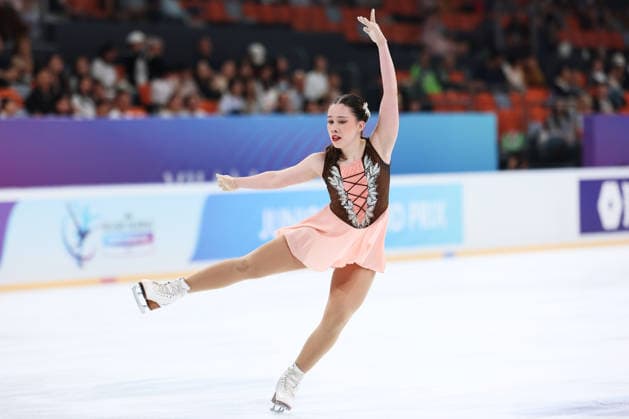 XI AN, CHINA - AUGUST 20: Isabella Miel Hazelton competes in the women s short program during the ISU Junior Grand Prix of Figure skating, Eiskunstlauf 2026 on August 20, 2026 in Xi an, Shaanxi Province of China.  Copyright: xVCGx 111661045380