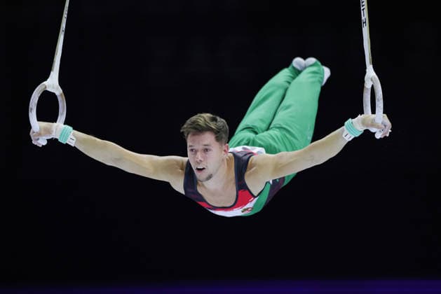 Krisztofer Meszaros, HUN, during seniors qualification at 2026 Europeans in Zagreb; 19 08 2026; *** Krisztofer Meszaros, HUN, during the senior qualifying round at the 2026 European Championships in Zagreb on August 19, 2026 