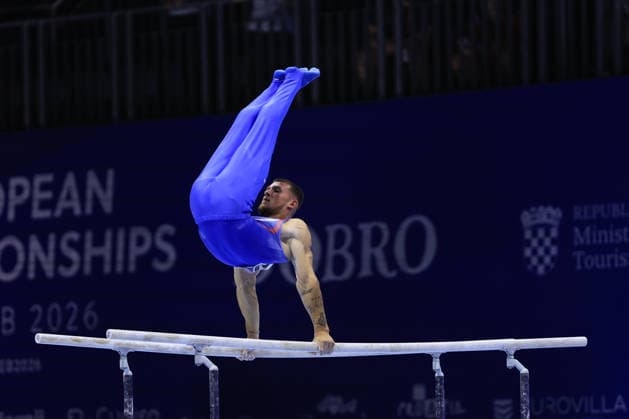 Zagreb, 19.08.2026. - 37TH EUROPEAN MEN™S ARTISTIC GYMNASTICS Men s Artistic Gymnastics Qualification SENIORS 534 KOVTUN Illia (CRO) 37th European Men™s Artistic Gymnastics  2S6A8635.JPG