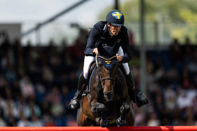 260820 Henrik von Eckermann of Sweden with horse Minute Man compete in the team and individual jumping qualifier round two during day 10 of the 2026 FEI World Championshipson August 20, 2026 in Aachen. Photo: Emma Wallskog BILDBYRAN kod EW EW0692 ridsport equestrian rid-vm 2026 2026 fei world championships bbeng ridsport-vm hoppning jumping sverige *** August 20, 260820: Henrik von Eckermann of Sweden, riding Minute Man, competes in the second round of the team and individual show jumping qualifiers on Day 10 of the 2026 FEI World Championships on August 20, 2026 in Aachen. Photo by Emma Wallskog, BILDBYRAN, code EW EW0692. equestrian sports, 2026 World Championships, 2026 FEI World Championships, BBENG, equestrian sports, World Championships, show jumping, Sweden  Copyright: EMMAxWALLSKOG BB260820EW042