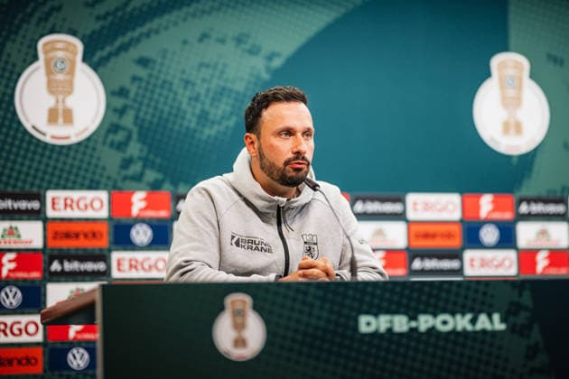 Football, DFB Cup, Lüneburger SK press conference