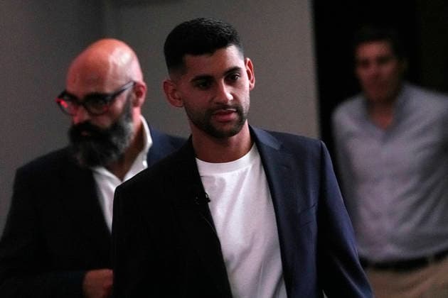 Atletico de Madrid s new player Cristian Cuti Romero. Atletico de Madrid s new player Cristian Cuti Romero during his official presentation. August 20, 2026. (ALTERPHOTOS Acero) MadridSpain  Copyright: xAcerox