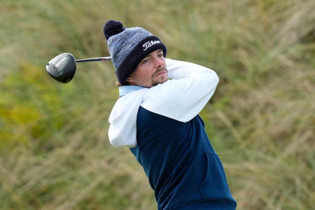 BALMEDIE, SCOTLAND - AUG 20: Palmer Jackson (USA) plays from the eleventh tee during Round 1 at the 2026 Nexo Championship at the Trump International Golf Links, Balmedie on August 20, 2026 in Aberdeenshire, Scotland The 2026 Nexo Championship