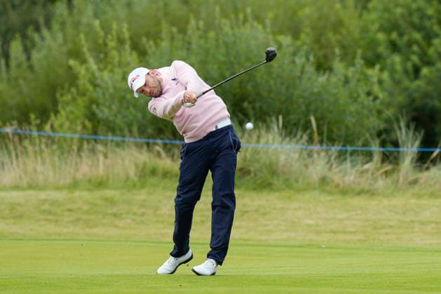 BALMEDIE, SCOTLAND - AUG 20: Maximilian Kieffer (GER) plays from the tenth fairway during Round 1 at the 2026 Nexo Championship at the Trump International Golf Links, Balmedie on August 20, 2026 in Aberdeenshire, Scotland The 2026 Nexo Championship