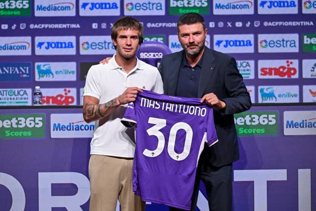 Football, Italy, Fiorentina, Franco Mastantuono presentation