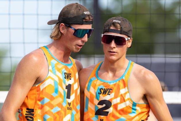 August 20, 2026, Montreal, Quebec, Canada: JACOB HOLTING NILSSON and ELMER ANDERSSON from Sweden in match against Steven Abrams and Cameron Chadwick from Canada at Beach Pro Tour at Parc Jean-Drapeau in Montreal, Quebec, Canada on 2026-08-20 Montreal Canada - ZUMAl189 20260820_zsp_l189_001 Copyright: xYannickxLegarex