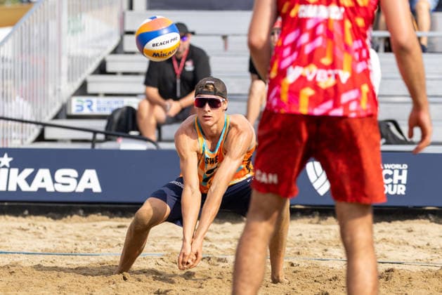 August 20, 2026, Montreal, Quebec, Canada: JACOB HOLTING NILSSON and ELMER ANDERSSON from Sweden in match against Steven Abrams and Cameron Chadwick from Canada at Beach Pro Tour at Parc Jean-Drapeau in Montreal, Quebec, Canada on 2026-08-20 Montreal Canada - ZUMAl189 20260820_zsp_l189_004 Copyright: xYannickxLegarex