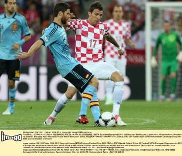 Football, EURO 2012, Croatia - Spain 0-1