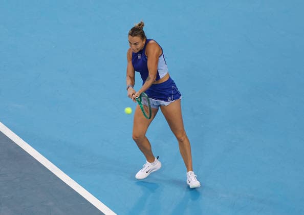 August 20, 2026, Mason, Ohio, USA: ARYNA SABALENKA during the match against X. Wang of China in the third round of tennis tournament WTA, Tennis Damen 1000 Cincinnati Open in Mason, USA. Sabalenka 6:1, 6:3. Tennis: Cincinnati Open - Aryna Sabalenka  - ZUMAc278 20260820_zsp_c278_001 Copyright: xMarcinxCholewinskix