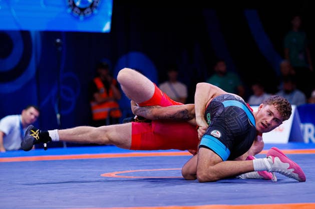 U20 World Championships 61kg FS - Moses Isaiah Mendoza Garza (MEX) df. Eliah Aaron Lucyga (GER) *** U20 World Championships, 61 kg Freestyle: Moses Isaiah Mendoza Garza (MEX) def. Eliah Aaron Lucyga (GER) Copyright: xKostadinxAndonovx