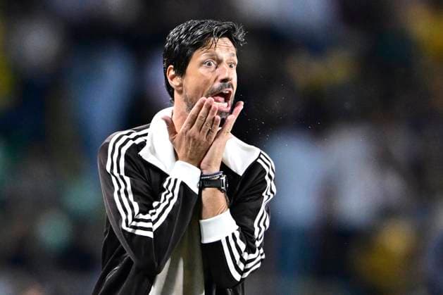 Kairat Almaty v RSC Anderlecht - UEFA Europa League ALMATY, KAZACHSTAN - AUGUST 20 : Bruno Vitor head coach of RSC Anderlecht during the UEFA Europa League 2026 27 play-off round first leg between Kairat Almaty and RSC Anderlecht on August 20, 2026 in Almaty, Kazachstan, 20 08 2026 Almaty Kazachstan  Copyright: xJanxDexMeuleneirx