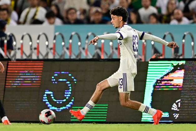 Kairat Almaty v RSC Anderlecht - UEFA Europa League ALMATY, KAZACHSTAN - AUGUST 20 : Degreef Tristan midfielder of RSC Anderlecht during the UEFA Europa League 2026 27 play-off round first leg between Kairat Almaty and RSC Anderlecht on August 20, 2026 in Almaty, Kazachstan, 20 08 2026 Almaty Kazachstan  Copyright: xJanxDexMeuleneirx