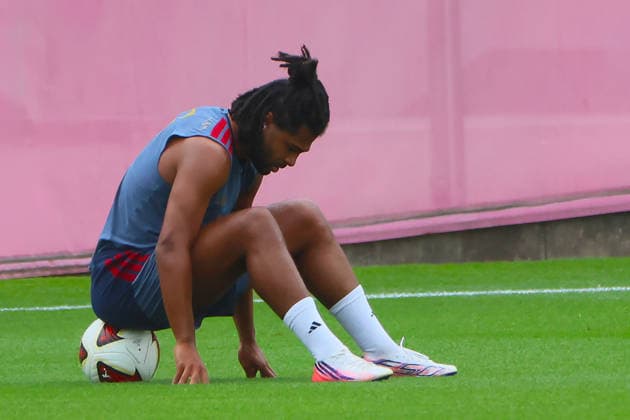 20.08.2026, FC Bayern Training, FCB Campus Muenchen, Fussball, Muenchen, im Bild: Serge Gnabry (FC Bayern Muenchen) *** August 20, 2026, FC Bayern Training, FCB Campus Munich, Soccer, Sports, Munich, Pictured: Serge Gnabry, FC Bayern Munich