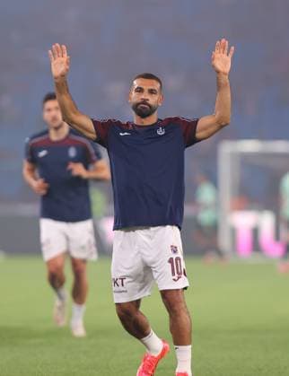 Trabzonspor v Ferencvaros - UEFA Europa League TRABZON, TURKIYE - AUGUST 20: Mohamed Salah of Trabzonspor warms up ahead of the first leg of the UEFA Europa League play-off round between Trabzonspor and Ferencvaros at Papara Park in Trabzon, Turkiye, on August 20, 2026. Hasan Tascan Anadolu Trabzon Turkey. Editorial use only. Please get in touch for any other usage.  Copyright: x2026xAnadoluxHasanxTascanx