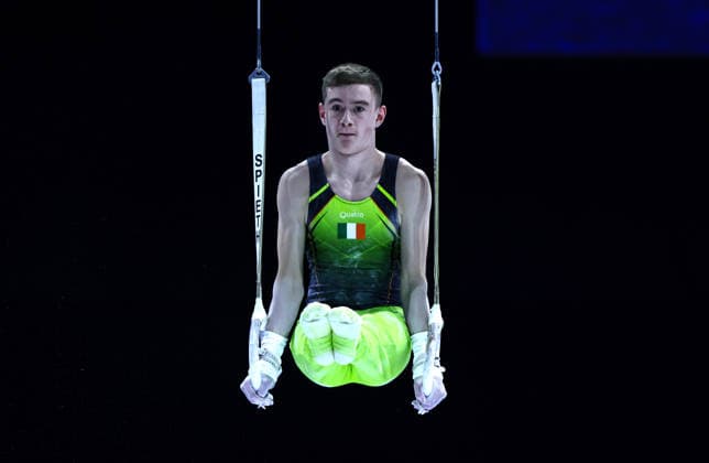 2026 Men s Artistic European Championships, Arena Zagreb, Zagreb, Croatia 20 8 2026 Men™s Rings Ireland™s Matthew Hickey Matthew Hickey 20 8 2026  Copyright: xx 0NIK0233
