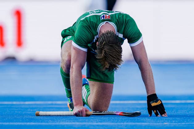 2026 Men s FIH Hockey World Cup, Belfius Hockey Arena, Wavre, Belgium 20 8 2026 Ireland vs Spain Ireland™s Alistair Empey dejected after the game Alistair Empey dejected after the game 20 8 2026  Copyright: xx WP7_7364 20260820