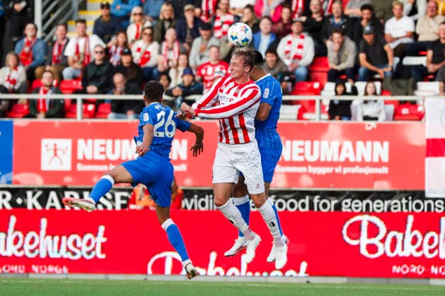 Conference Leauge menn, play-off 2026: Tromso - Brighton Tromso 20260820. Tromsos Vetle Skjaervik under playoff-kampen i Conference League-kvalifiseringen i fotball mellom Tromso og Brighton pa Romssa Arena. Foto: Rune Stoltz Bertinussen NTB Tromso Norge EDITORIAL USE ONLY. RESTRICTED USE FOR BETTING COMPANIES Ref:_SPO7Sxv4DNxfPo.jpg *** Conference League Men, 2026 Playoffs: Tromsø vs. Brighton, Tromsø, August 20, 2026. Tromsø’s Vetle Skjaervik during the playoff match in the Conference League soccer qualifiers between Tromsø and Brighton at Romssa Arena. Photo by Rune Stoltz Bertinussen, NTB, Tromsø, Norway. EDITORIAL USE ONLY RESTRICTED USE FOR BETTING COMPANIES  Copyright: xRunexStoltzxBertinussenx xNTBx