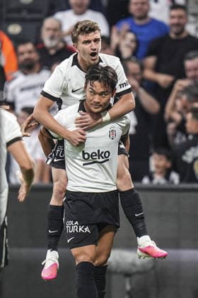 Besiktas v Kauno Zalgiris - UEFA Europa League ISTANBUL, TURKIYE - AUGUST 20: Hyeon-Gyu Oh of Besiktas celebrates after a goal during UEFA Europa League play-off round first-leg match between Besiktas and Kauno Zalgiris at Tupras Stadium in Istanbul, Turkiye on August 20, 2026. Agit Erdi Ulukaya Anadolu Istanbul Turkey. Editorial use only. Please get in touch for any other usage.  Copyright: x2026xAnadoluxAgitxErdixUlukayax
