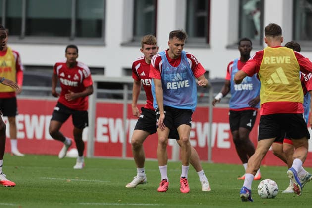 Training, 1. FC Köln, Thijs Dallinga (1. FC Köln), 20.08.2026, Bild: *** Local Caption *** *** Sports Training, 1. FC Köln, Thijs Dallinga 1. FC Köln, August 20, 2026, Image *** Local Caption ***