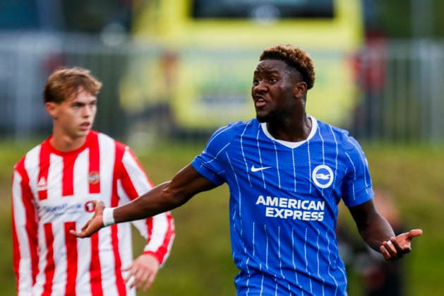 Conference Leauge menn, play-off 2026: Tromso - Brighton Tromso 20260820. Brightons Ibrahim Osman under playoff-kampen i Conference League-kvalifiseringen i fotball mellom Tromso og Brighton pa Romssa Arena. Foto: Rune Stoltz Bertinussen NTB Tromso Norge EDITORIAL USE ONLY. RESTRICTED USE FOR BETTING COMPANIES Ref:_SPOGdYKm4aR5g4.jpg *** Conference League Men, 2026 Conference League Playoffs: Tromsø vs. Brighton, Tromsø, August 20, 2026. Brighton’s Ibrahim Osman during the playoff match in the Conference League soccer qualifiers between Tromsø and Brighton at Romssa Arena. Photo by Rune Stoltz Bertinussen, NTB, Tromsø, Norway. EDITORIAL USE ONLY. RESTRICTEDED USE BY BETTING COMPANIES  Copyright: xRunexStoltzxBertinussenx xNTBx