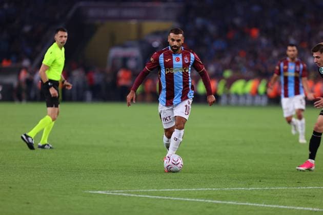 Trabzonspor v Ferencvaros - UEFA Europa League TRABZON, TURKIYE - AUGUST 20: Mohamed Salah of Trabzonspor in action during the first leg of the UEFA Europa League play-off round between Trabzonspor and Ferencvaros at Papara Park in Trabzon, Turkiye, on August 20, 2026. Hasan Tascan Anadolu Trabzon Turkey. Editorial use only. Please get in touch for any other usage.  Copyright: x2026xAnadoluxHasanxTascanx