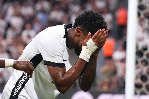 ISTANBUL, TURKEY - AUGUST 20 : Amir Murillo (62) of Besiktas celebrates after scoring the second goal of his team during the UEFA Europa League 2026 27 Play-off round first leg match between Besiktas JK and Kauno Zalgiris at Tupras Stadium on August 20, 2026 in Istanbul, Turkey. Istanbul Turkey Copyright: xSeskimPhotox Besiktas-KaunoZalg-2008 (34)