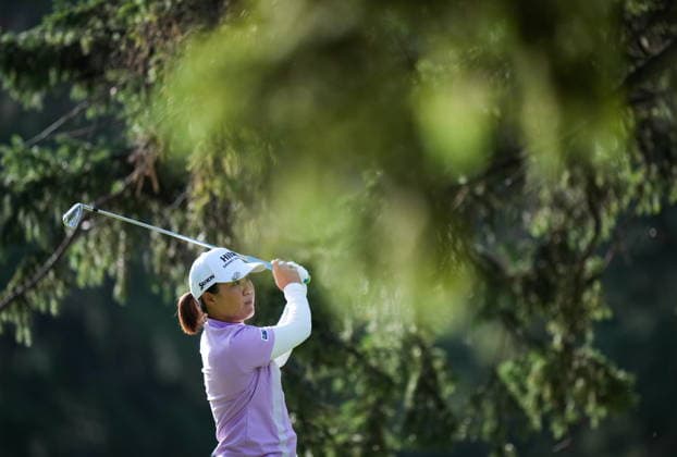 August 20, 2026, Edmonton, Ab, CANADA: Nasa Hataoka, of Japan, watches her tee shot on the 13th hole during the first round at the CPKC Canadian Women s Open LPGA, Golf Damen golf tournament in Edmonton on Thursday, August 20, 2026. Canada News - August 20, 2026  - ZUMAc35_ 20260820_zaf_c35_030 Copyright: xDarrylxDyckx