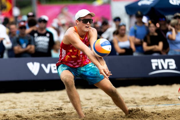 August 20, 2026, Montreal, Quebec, Canada: NILS GUNNAR RINGOEN and EVEN STRAY AAS from Norway in match against Martins Plavins and Kristians Fokerots from Latvia at Beach Pro Tour at Parc Jean-Drapeau in Montreal, Quebec, Canada on 2026-08-20 Montreal Canada - ZUMAl189 20260820_zsp_l189_072 Copyright: xYannickxLegarex