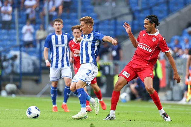 POZNAN 20.08.2026 I MECZ IV RUNDA ELIMINACYJNA LIGA EUROPY SEZON 2026 27: LECH POZNAN - THUN --- UEFA EUROPA LEAGUE PLAY-OFFS ROUND FIRST LEG SEASON 2026 27: LECH POZNAN - THUN NZ JOEL PEREIRA NASSIM ZOUKIT FOT. PATRYK PINDRAL 400MM.PL NEWSPIX.PL --- newspix.pl POLAND OUT! 