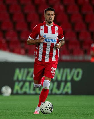 Crvena Zvezda v Viktoria Plzen, UEFA Europa League, play-offs, 1st leg Season 2026 2027 Belgrade, Serbia. 20th August, 2026. Crvena Zvezda s Rade Krunic during the UEFA Europa League play-offs, 1st leg football match between Crvena Zvezda (Red Star) and Viktoria Plzen at the Rajko Mitic Stadium on August 20, 2026 in Belgrade, Serbia. Belgrade Serbia Copyright: xPedjaxMilosavljevicx x