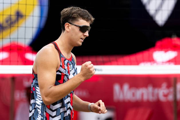 August 20, 2026, Montreal, Quebec, Canada: MARTINS PLAVINS and KRISTIANS FOKEROTS from Latvia in match against Nils Gunnar Ringoen and Even Stray Aas from Norway at Beach Pro Tour at Parc Jean-Drapeau in Montreal, Quebec, Canada on 2026-08-20 VOLLEYBALL: Beach Pro Tour Montreal 2026  - ZUMAl189 20260820_zsp_l189_074 Copyright: xYannickxLegarex