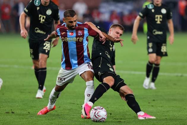 Trabzonspor v Ferencvaros - UEFA Europa League TRABZON, TURKIYE - AUGUST 20: Mohamed Salah (10) of Trabzonspor in action during the first leg of the UEFA Europa League play-off round between Trabzonspor and Ferencvaros at Papara Park in Trabzon, Turkiye on August 20, 2026. Hasan Tascan Anadolu Trabzon Turkey. Editorial use only. Please get in touch for any other usage.  Copyright: x2026xAnadoluxHasanxTascanx