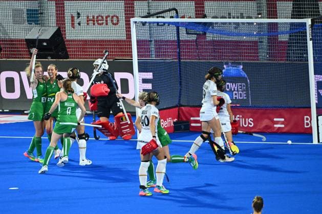 Belgium v Ireland - FIH Hockey World Cup 2026 WAVRE, BELGIUM - AUGUST 20 : Players of Ireland scores a goal during the FIH Hockey World Cup 2026 M24 first phase group pool C match between Belgium and Ireland on August 20, 2026 in Wavre, Belgium, 20 08 2026 Wavre Belgium  Copyright: xVincentxKalutx