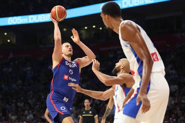SERBIA vs FRANCE NIKOLA JOKIC, basketball player of Serbia, during friendly match against France, at Belgrade Arena. Belgrade, 20.08.2026. photo: Ivica Veselinov MN PRESS BASKETBALL, FRANCE, SERBIA, FRIENDLY MATCH Belgrade Belgrade Arena Serbia Copyright: xIvicaxVeselinovx xMNxPressx