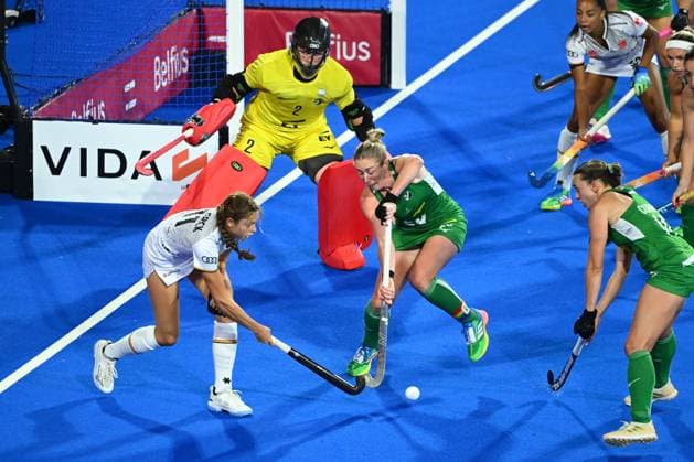 Belgium v Ireland - FIH Hockey World Cup 2026 WAVRE, BELGIUM - AUGUST 20 : de Clerck Perrine midfielder of Belgium during the FIH Hockey World Cup 2026 M24 first phase group pool C match between Belgium and Ireland on August 20, 2026 in Wavre, Belgium, 20 08 2026 Wavre Belgium  Copyright: xVincentxKalutx
