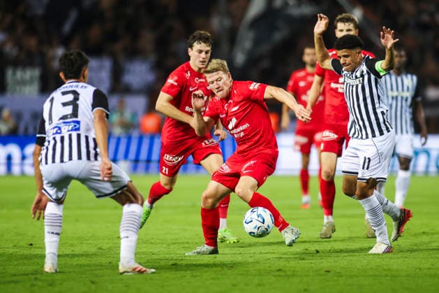 Conference League i fotball 2026: PAOK-Brann Thessaloniki 20260820. Branns Kristian Eriksen under playoff-kampen i Conference League-kvalifiseringen i fotball mellom PAOK og Brann pa Toumba Stadium. Foto: Spiros Makridis NTB Thessaloniki Hellas EDITORIAL USE ONLY. RESTRICTED USE FOR BETTING COMPANIES Ref:_SPO61bK6o8FuWM.jpg *** 2026 Conference League in soccer: PAOK vs. Brann, Thessaloniki, August 20, 2026. Brann s Kristian Eriksen during the playoff match in the Conference League soccer qualifiers between PAOK and Brann at Toumba Stadium. Photo: Spiros Makridis, NTB, Thessaloniki, Greece. EDITORIGINAL USE ONLY; RESTRICTED USE FOR BETTING COMPANIES  Copyright: xSpirosxMakridisx xNTBx