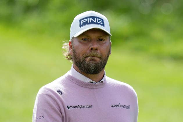 BALMEDIE, SCOTLAND - AUG 20: Daniel Brown (ENG) walks from the eleventh tee during Round 1 at the 2026 Nexo Championship at the Trump International Golf Links, Balmedie on August 20, 2026 in Aberdeenshire, Scotland The 2026 Nexo Championship