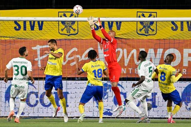Sint-Truidense VV v Omonia Nicosia AC - UEFA Europa League SINT-TRUIDEN, BELGIUM - AUGUST 20 : Kokubo Leo Brian goalkeeper of Sint-Truidense VV during the UEFA Europa League 2026 27 play-off round first leg between Sint-Truidense VV and Omonia Nicosia AC on August 20, 2026 in Sint-Truiden, Belgium, 20 08 2026 Sint-Truiden Belgium  Copyright: xDhax