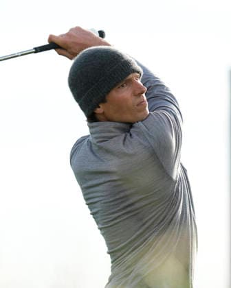 BALMEDIE, SCOTLAND - AUG 20: Felix Mory (FRA) plays from the 9th tee during Round 1 at the 2026 Nexo Championship at the Trump International Golf Links, Balmedie on August 20, 2026 in Aberdeenshire, Scotland The 2026 Nexo Championship