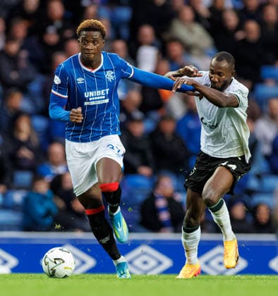 20.08.2026 Rangers v Jablonec: Emmanuel Fernandez of Rangers with Lamin Jawo of FK Jablonec  Copyright: xWilliexVassx NINTCHDBPICT001102346086