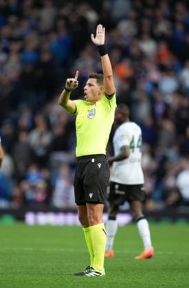 Referee Marian Barbu Rangers v Jablonec, UEFA Conference League, Play-Off Round, First Leg, Football, Ibrox Stadium, Glasgow, Scotland, UK - 20 Aug 2026Glasgow Ibrox Stadium Scotland United Kingdom  Copyright: xStuartxWallace Shutterstockx 17108686y