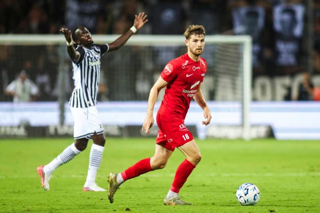 Conference League i fotball 2026: PAOK-Brann Thessaloniki 20260820. Branns Jacob Sorensen under playoff-kampen i Conference League-kvalifiseringen i fotball mellom PAOK og Brann pa Toumba Stadium. Foto: Spiros Makridis NTB Thessaloniki Hellas EDITORIAL USE ONLY. RESTRICTED USE FOR BETTING COMPANIES Ref:_SPO3zYppTCsEus.jpg *** 2026 Conference League in soccer: PAOK vs. Brann, Thessaloniki, August 20, 2026. Brann’s Jacob Sorensen during the playoff match in the Conference League soccer qualifiers between PAOK and Brann at Toumba Stadium. Photo: Spiros Makridis, NTB, Thessaloniki, Greece. EDITORFOR MEDIA USE ONLY; RESTRICTED USE FOR BETTING COMPANIES  Copyright: xSpirosxMakridisx xNTBx