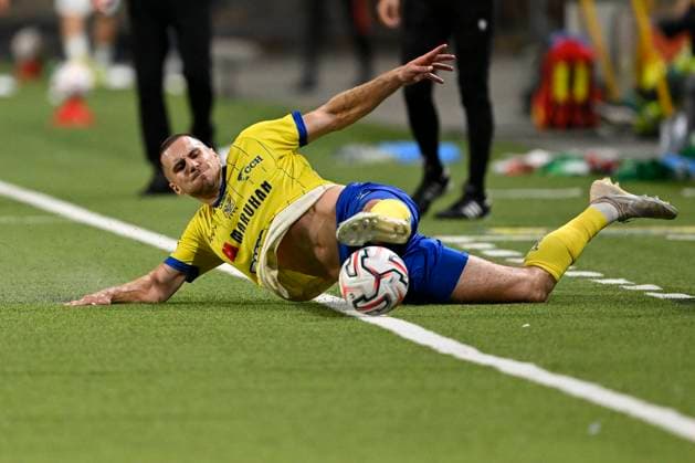 Sint-Truidense VV v Omonia Nicosia AC - UEFA Europa League SINT-TRUIDEN, BELGIUM - AUGUST 20 : Pupe Joedrick defender of Sint-Truidense VV during the UEFA Europa League 2026 27 play-off round first leg between Sint-Truidense VV and Omonia Nicosia AC on August 20, 2026 in Sint-Truiden, Belgium, 20 08 2026 Sint-Truiden Belgium  Copyright: xDhax
