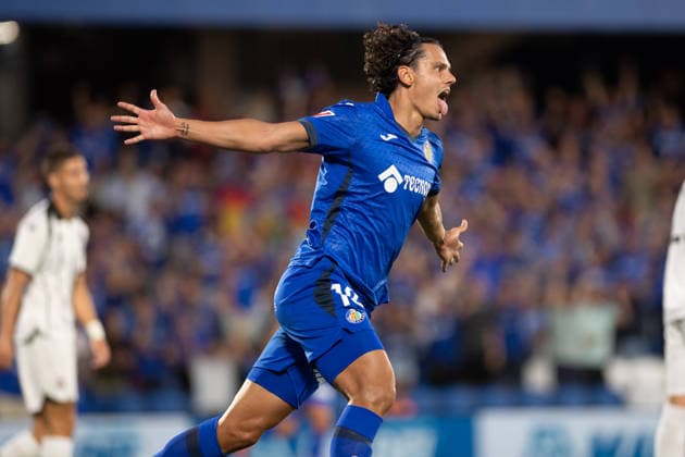 UEFA Conference League 2026 2027 Getafe CF v FK Partizan Beograd Enes Unal of Getafe scores goal an celebrates during UEFA Conference League between Getafe CF v FK Partizan Beograd played at Coliseum Stadium in Getafe, Madrid on August 20, 2026 in Spain Spain Futbol *** UEFA Conference League 2026–2027: Getafe CF vs. FK Partizan Belgrade. Enes Unal of Getafe scores a goal and celebrates during the UEFA Conference League match between Getafe CF and FK Partizan Belgrade, played at Coliseum Stadium in Getafe, Madrid on August 20, 2026 in Spain. Spanish Soccer Copyright: xSergioxReyesx xAgenciaxLOFx