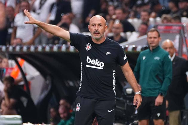 ISTANBUL, TURKEY - AUGUST 20 : Coach Vincenzo Italiano of Besiktas reacts during the UEFA Europa League 2026 27 Play-off round first leg match between Besiktas JK and Kauno Zalgiris at Tupras Stadium on August 20, 2026 in Istanbul, Turkey. Istanbul Turkey Copyright: xSeskimPhotox Besiktas-KaunoZalg-2008 (134)