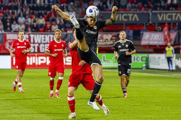 ENSCHEDE - Matheus Silva of Qarabag FK during the UEFA Conference League match between FC Twente and Qarabag FK at De Grolsch Veste stadium on 20 August 2026 in Enschede, the Netherlands. WART BRINKERHOF ANP xVIxANPxSportx xMarcelxterxBalsxIVx 565897522 originalFilename: 565897522.jpg