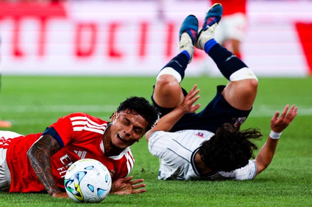 SL Benfica v AGF Aarhus - UEFA Europa League (Qual.) 2026 27 Playoff 1Âª Mao Richard Rios 20, medio do SL Benfica durante a partida entre SL Benfica v AGF Aarhus, para a UEFA Europa League (Qual.) 2026 27 Playoff 1Âª Mao no Estadio da Luz, Portugal (Foto de Diogo Faria Reis Avant Sports) Lisboa Estadio Da Luz Lisboa Portugal Copyright: xDiogoxFariaxReis AvantxSportsx