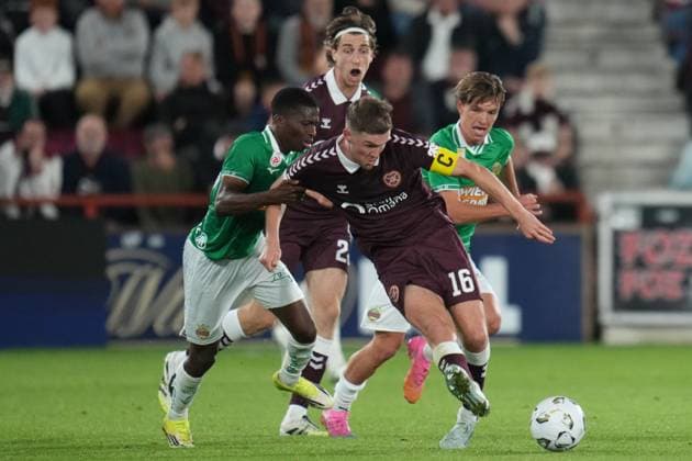 Blair Spittal of Heart of Midlothian Heart of Midlothian v Rapid Vienna, UEFA Conference League, Play-Off Round, First Leg, Football, Tynecastle Park, Edinburgh, Scotland, UK - 20 Aug 2026Edinburgh Tynecastle Park United Kingdom  Copyright: xPetexSummers Shutterstockx 17108692gb