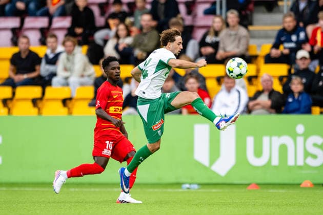 FC Nordsjaelland v St. Gallen, UEFA Conference League qualification, Farum, Denmark Farum, Denmark. 20th, August 2026. Joel Ruiz of of St. Gallen seen during the UEFA Conference League qualification match between FC Nordsjaelland and St. Gallen at Right to Dream Park in Farum. Denmark, Farum  Copyright: xGonzalesxPhoto TobiasxJorgensenx